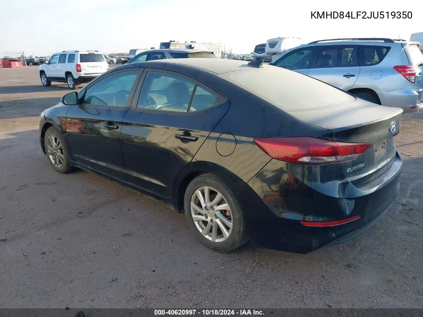 KMHD84LF2JU519350 2018 Hyundai Elantra Value Edition