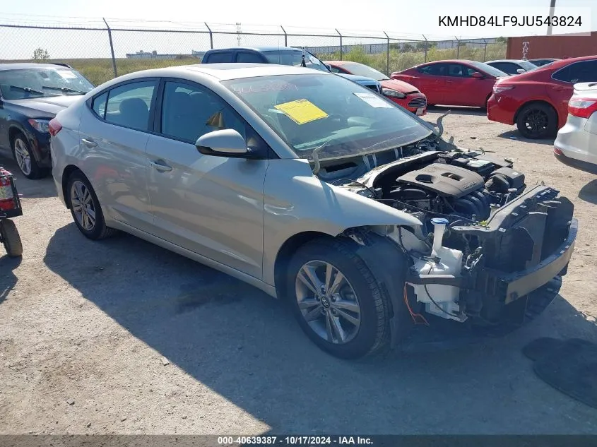 KMHD84LF9JU543824 2018 Hyundai Elantra Value Edition