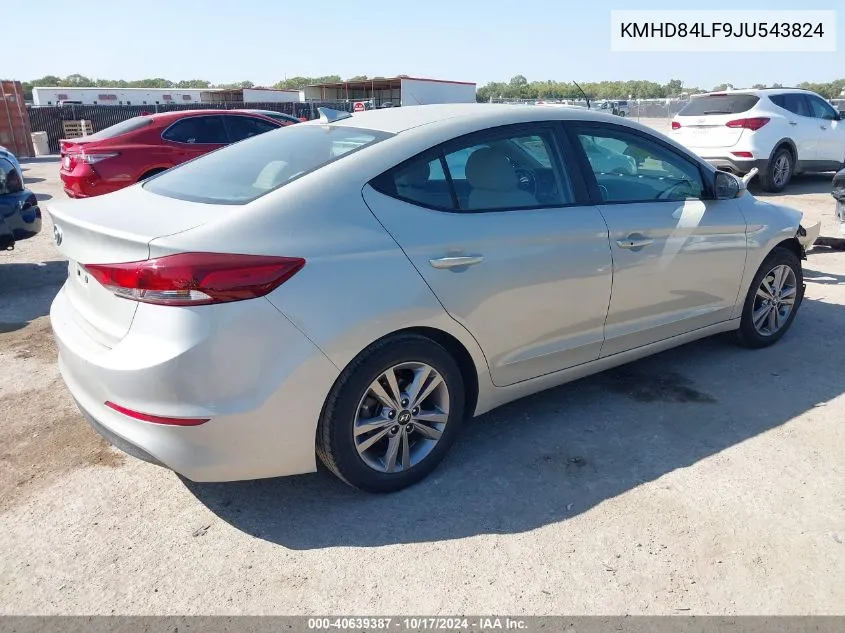 2018 Hyundai Elantra Value Edition VIN: KMHD84LF9JU543824 Lot: 40639387