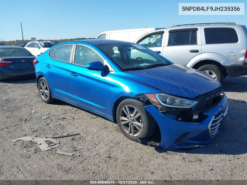 5NPD84LF9JH235356 2018 Hyundai Elantra Sel/Value/Limited