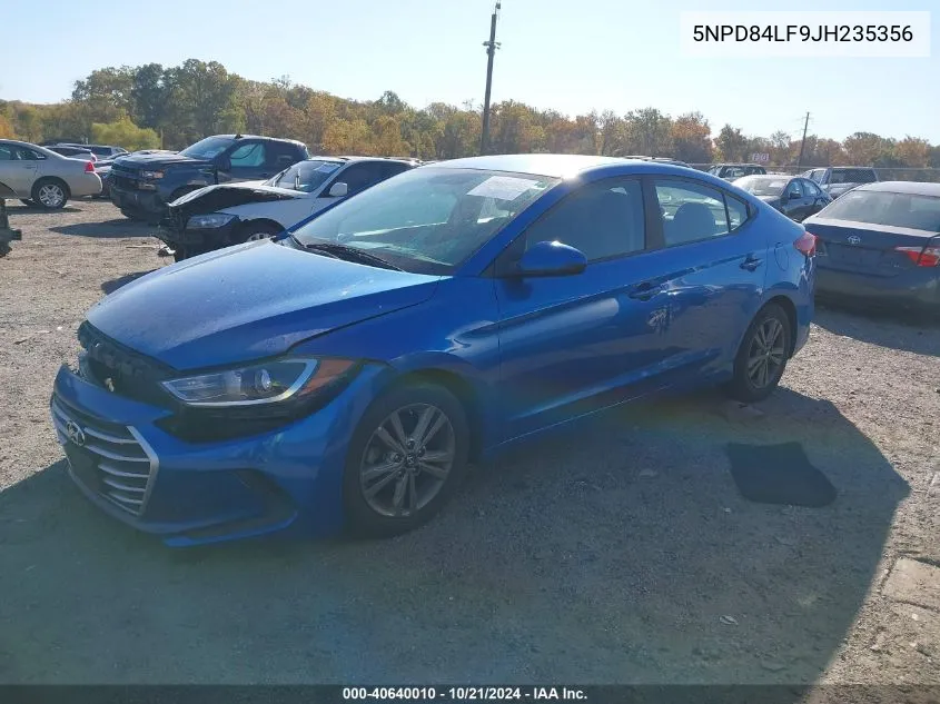 5NPD84LF9JH235356 2018 Hyundai Elantra Sel/Value/Limited