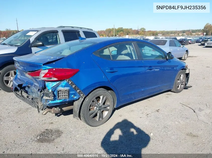 5NPD84LF9JH235356 2018 Hyundai Elantra Sel/Value/Limited