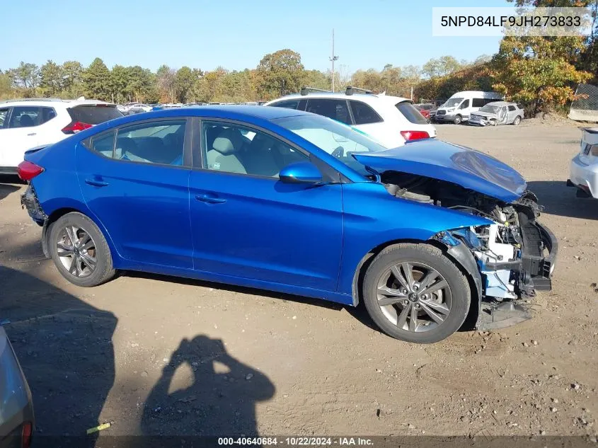 2018 Hyundai Elantra Sel VIN: 5NPD84LF9JH273833 Lot: 40640684