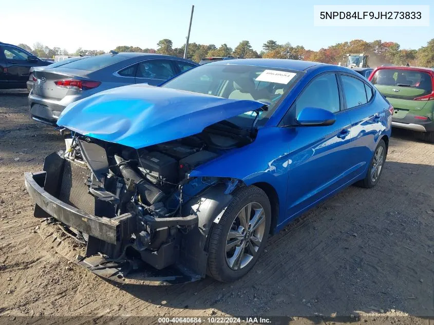 2018 Hyundai Elantra Sel VIN: 5NPD84LF9JH273833 Lot: 40640684