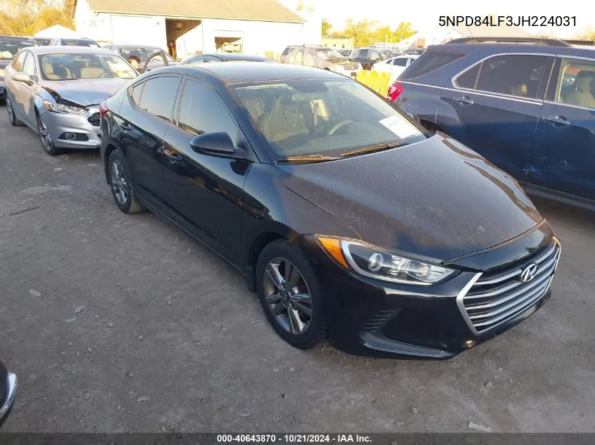 5NPD84LF3JH224031 2018 Hyundai Elantra Sel/Value/Limited