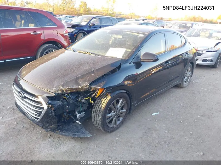 5NPD84LF3JH224031 2018 Hyundai Elantra Sel/Value/Limited