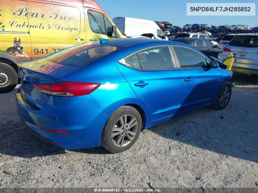 5NPD84LF7JH285852 2018 Hyundai Elantra Value Edition