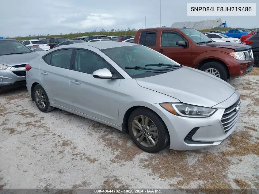 5NPD84LF8JH219486 2018 Hyundai Elantra Sel/Value/Limited