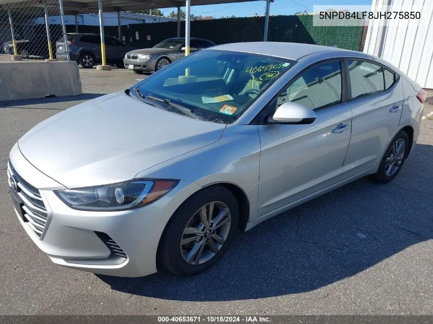 5NPD84LF8JH275850 2018 Hyundai Elantra Sel