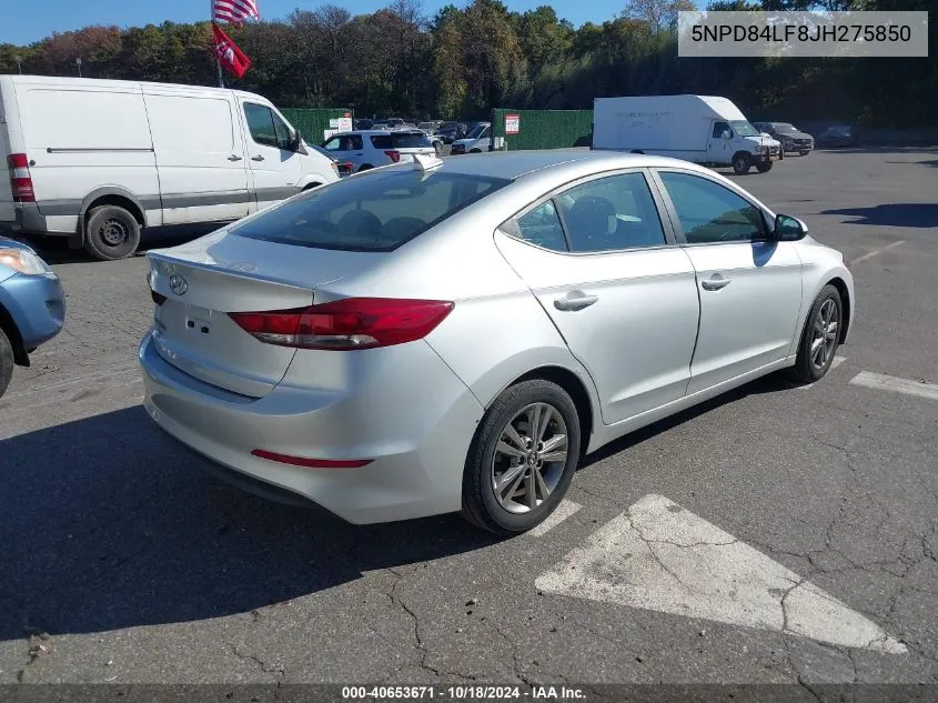 2018 Hyundai Elantra Sel VIN: 5NPD84LF8JH275850 Lot: 40653671