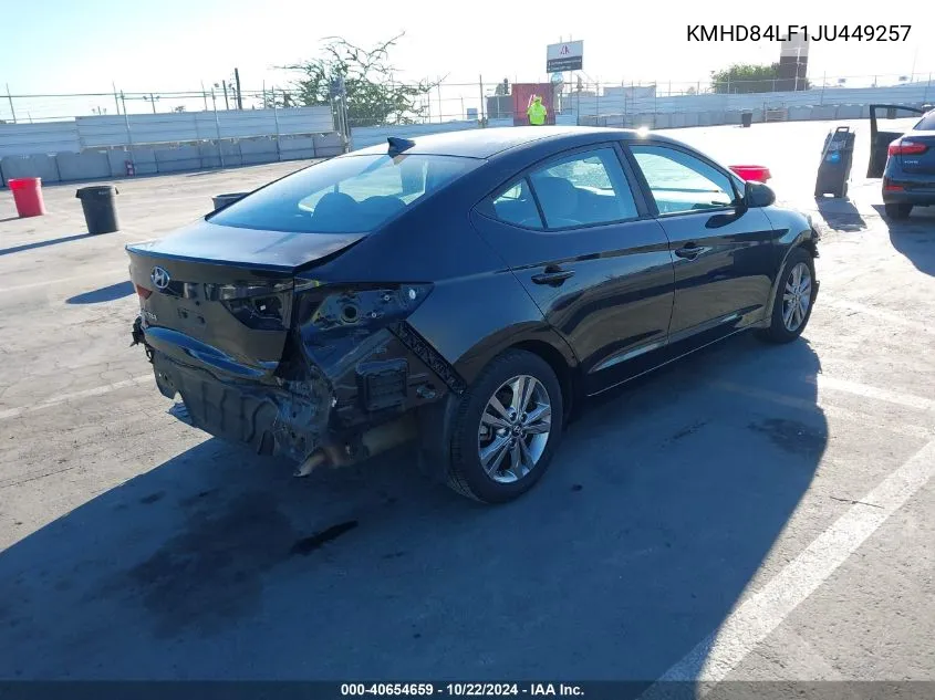 KMHD84LF1JU449257 2018 Hyundai Elantra Sel