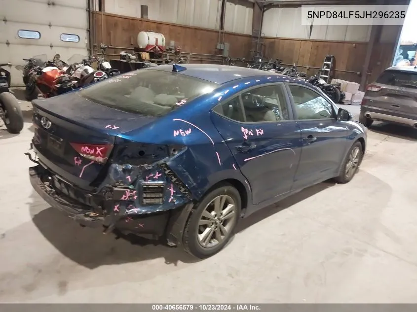 2018 Hyundai Elantra Value Edition VIN: 5NPD84LF5JH296235 Lot: 40656579