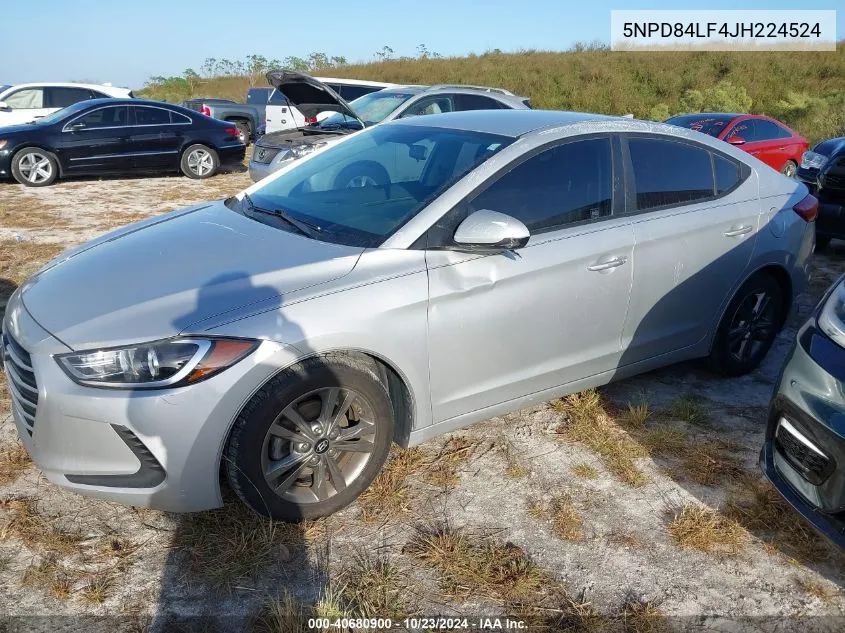 5NPD84LF4JH224524 2018 Hyundai Elantra Sel