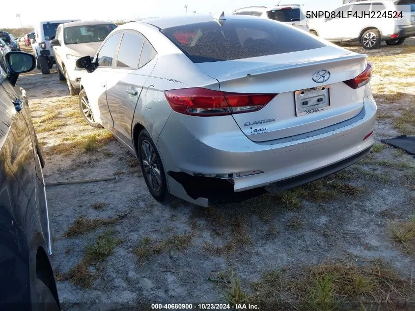 2018 Hyundai Elantra Sel VIN: 5NPD84LF4JH224524 Lot: 40680900