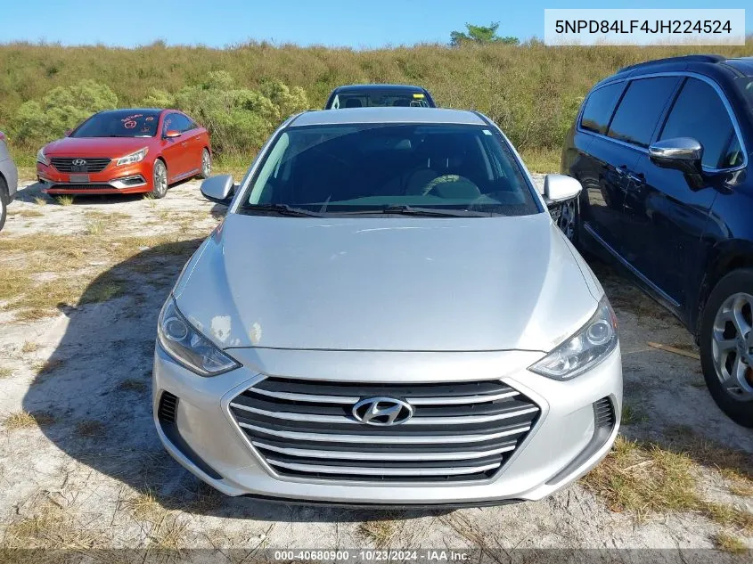 5NPD84LF4JH224524 2018 Hyundai Elantra Sel