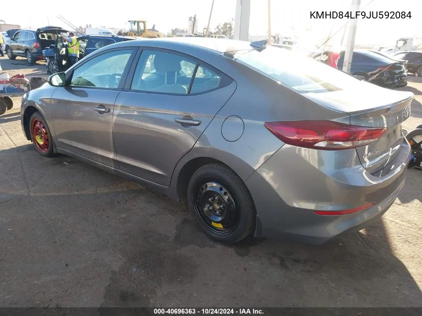 2018 Hyundai Elantra Sel VIN: KMHD84LF9JU592084 Lot: 40696363