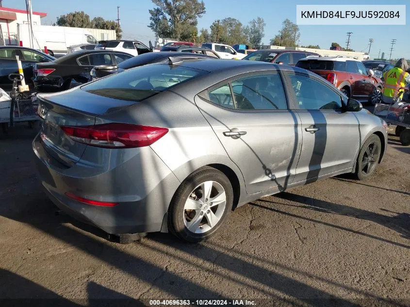 2018 Hyundai Elantra Sel VIN: KMHD84LF9JU592084 Lot: 40696363