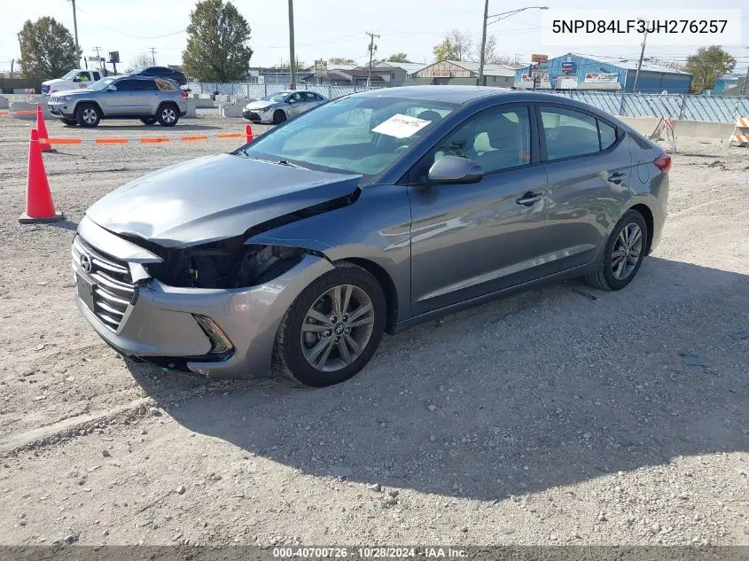 2018 Hyundai Elantra Value Edition VIN: 5NPD84LF3JH276257 Lot: 40700726