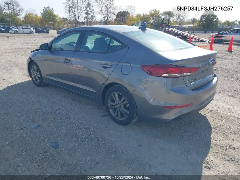 2018 Hyundai Elantra Value Edition VIN: 5NPD84LF3JH276257 Lot: 40700726