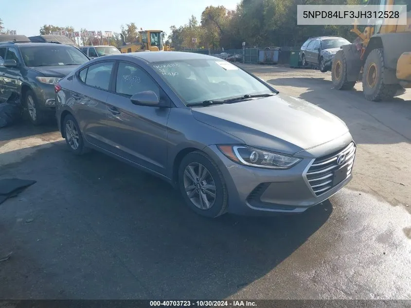 5NPD84LF3JH312528 2018 Hyundai Elantra Sel