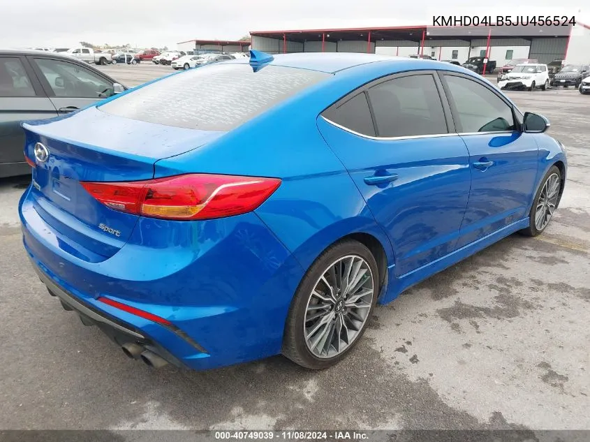 KMHD04LB5JU456524 2018 Hyundai Elantra Sport