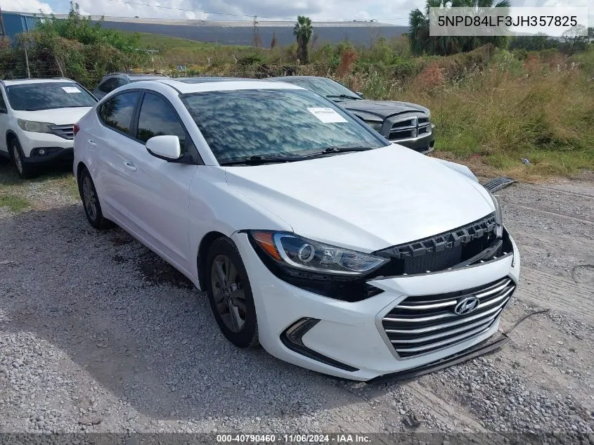 2018 Hyundai Elantra Value Edition VIN: 5NPD84LF3JH357825 Lot: 40790460