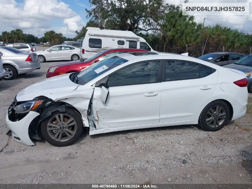 2018 Hyundai Elantra Value Edition VIN: 5NPD84LF3JH357825 Lot: 40790460