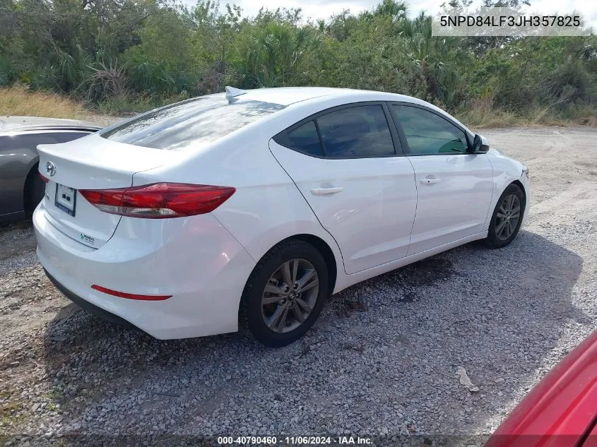 2018 Hyundai Elantra Value Edition VIN: 5NPD84LF3JH357825 Lot: 40790460