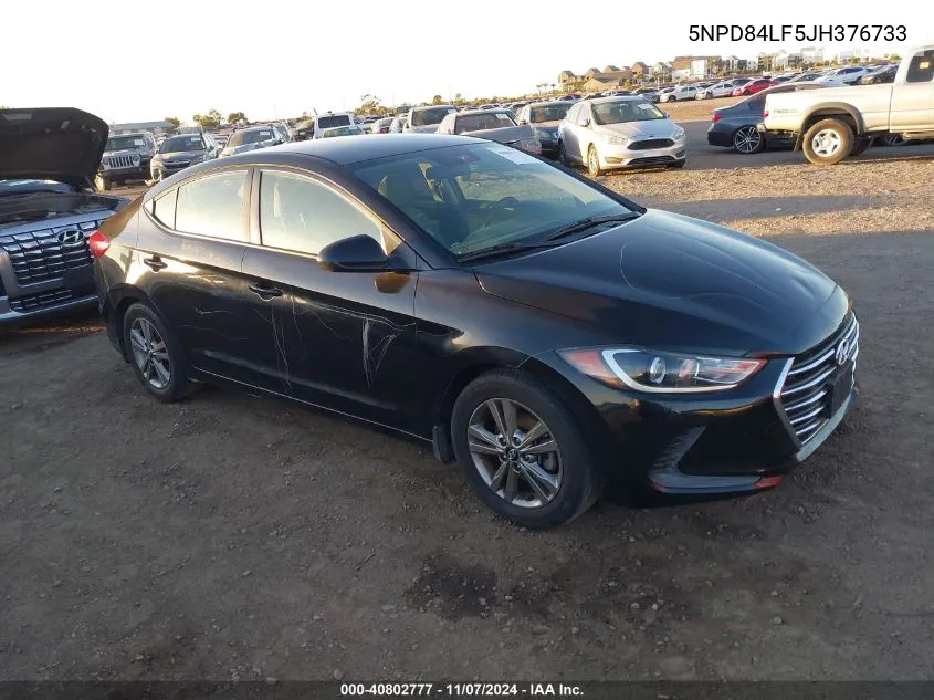 2018 Hyundai Elantra Sel VIN: 5NPD84LF5JH376733 Lot: 40802777