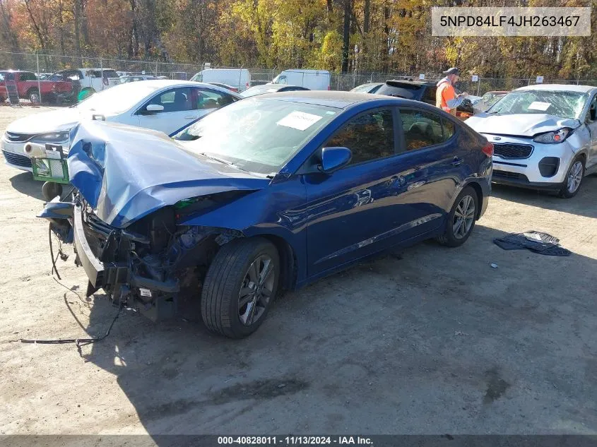 2018 Hyundai Elantra Sel VIN: 5NPD84LF4JH263467 Lot: 40828011