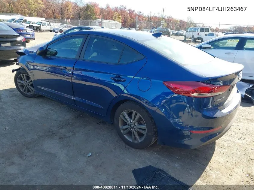 2018 Hyundai Elantra Sel VIN: 5NPD84LF4JH263467 Lot: 40828011