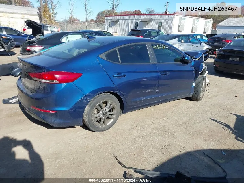 2018 Hyundai Elantra Sel VIN: 5NPD84LF4JH263467 Lot: 40828011