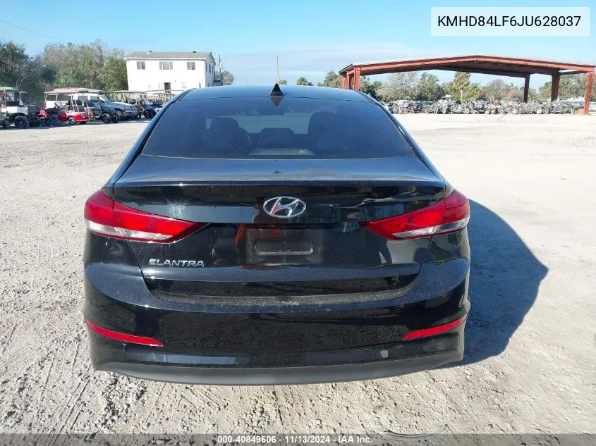 2018 Hyundai Elantra Sel VIN: KMHD84LF6JU628037 Lot: 40849606