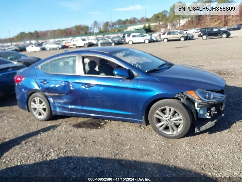 2018 Hyundai Elantra Sel VIN: 5NPD84LF5JH368809 Lot: 40852580