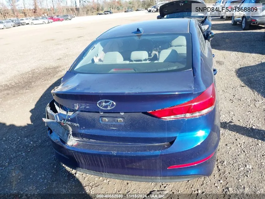 2018 Hyundai Elantra Sel VIN: 5NPD84LF5JH368809 Lot: 40852580