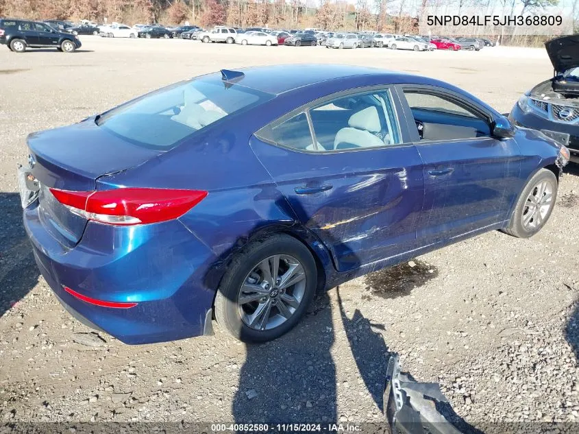 2018 Hyundai Elantra Sel VIN: 5NPD84LF5JH368809 Lot: 40852580