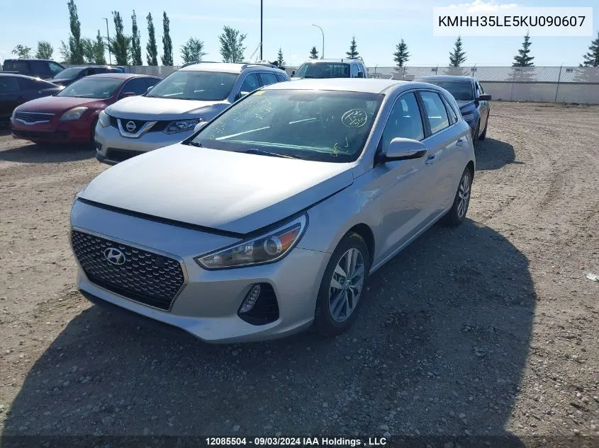 2019 Hyundai Elantra Gt VIN: KMHH35LE5KU090607 Lot: 12085504