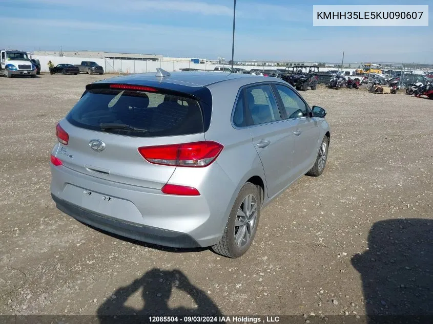 2019 Hyundai Elantra Gt VIN: KMHH35LE5KU090607 Lot: 12085504