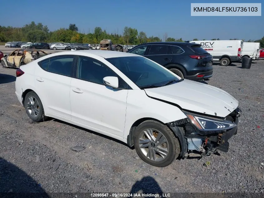 KMHD84LF5KU736103 2019 Hyundai Elantra Preferred