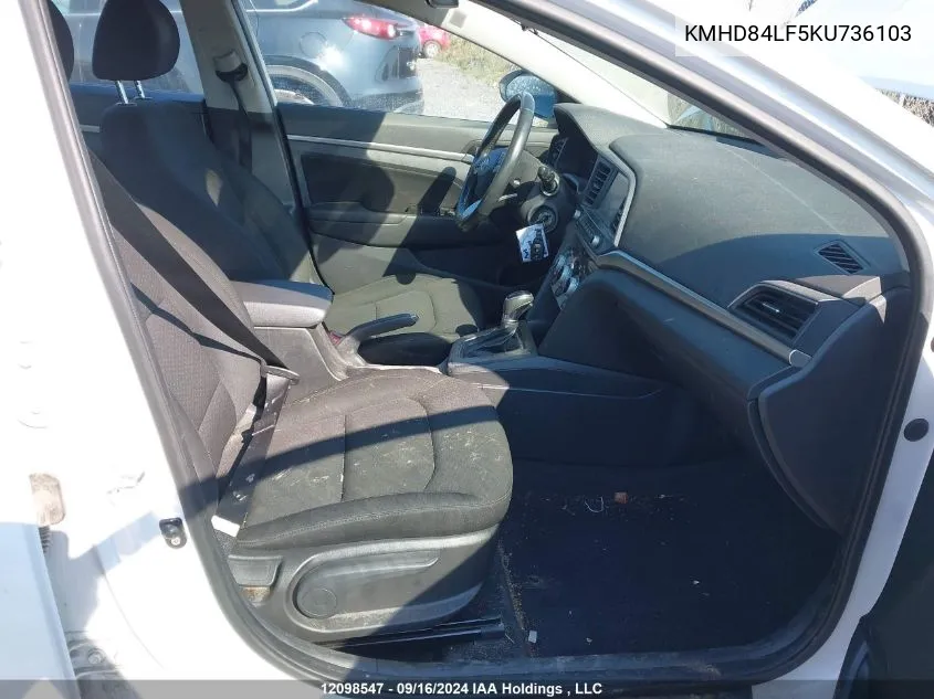 KMHD84LF5KU736103 2019 Hyundai Elantra Preferred