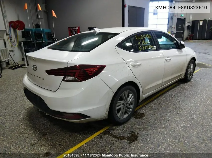 2019 Hyundai Elantra Preferred VIN: KMHD84LF8KU823610 Lot: 20184398