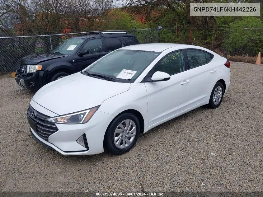 5NPD74LF6KH442226 2019 Hyundai Elantra Se