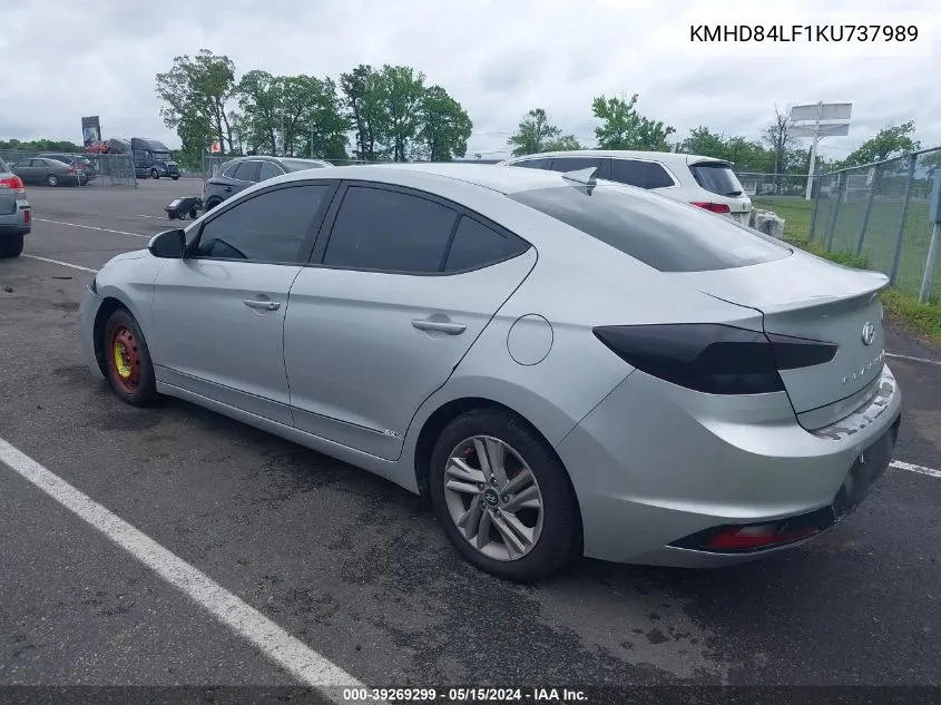 KMHD84LF1KU737989 2019 Hyundai Elantra Sel