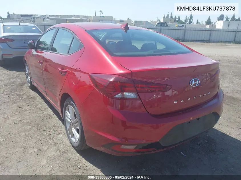 KMHD84LF3KU737878 2019 Hyundai Elantra Sel