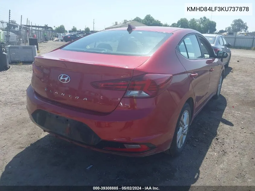 KMHD84LF3KU737878 2019 Hyundai Elantra Sel