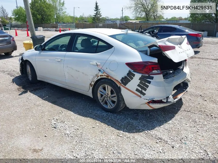 5NPD84LF5KH429531 2019 Hyundai Elantra Sel