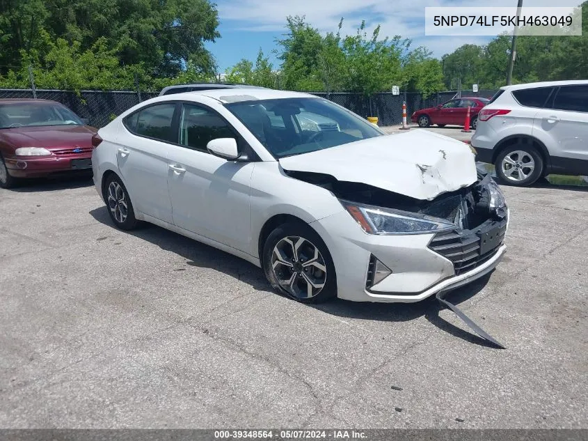 5NPD74LF5KH463049 2019 Hyundai Elantra Se