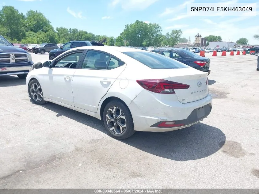 5NPD74LF5KH463049 2019 Hyundai Elantra Se