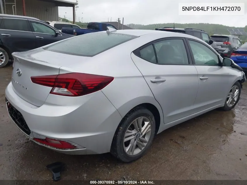 5NPD84LF1KH472070 2019 Hyundai Elantra Sel