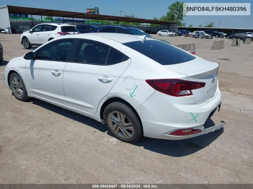 5NPD84LF5KH480396 2019 Hyundai Elantra Sel